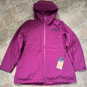 Women’s The North Face Thermoball Triclimate Insulated Jacket 1X Boysenberry